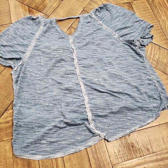 Abercrombie & Fitch Relaxed Tshirt Top Blue Size L - Picture 7 of 7